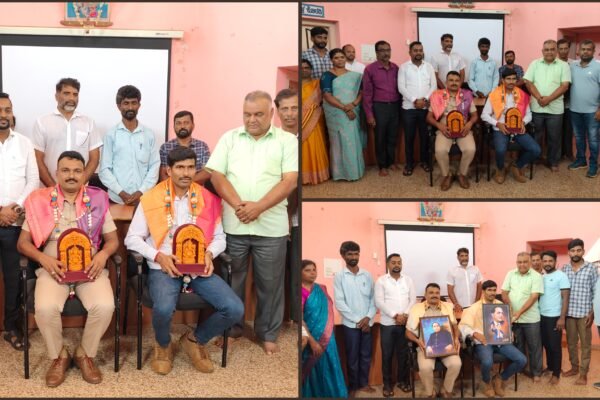 ವರ್ಗಾವಣೆಯಾದ ಅಧಿಕಾರಿಗಳಿಗೆ ಅಮೃತ ಗ್ರಾಪಂ ವತಿಯಿಂದ ಬೀಳ್ಕೊಡುಗೆ
