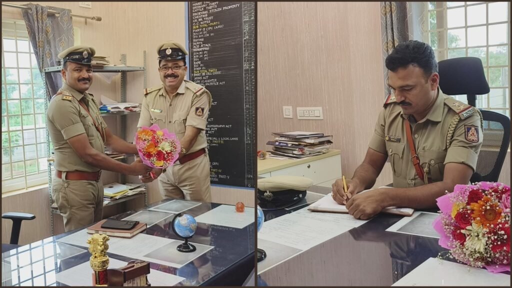 ಆನಂದಪುರ ಪೊಲೀಸ್ ಠಾಣೆಯ ಪಿಎಸ್ಐ ಆಗಿ ಪ್ರವೀಣ್ ಎಸ್ ಪಿ ಅಧಿಕಾರ ಸ್ವೀಕಾರ