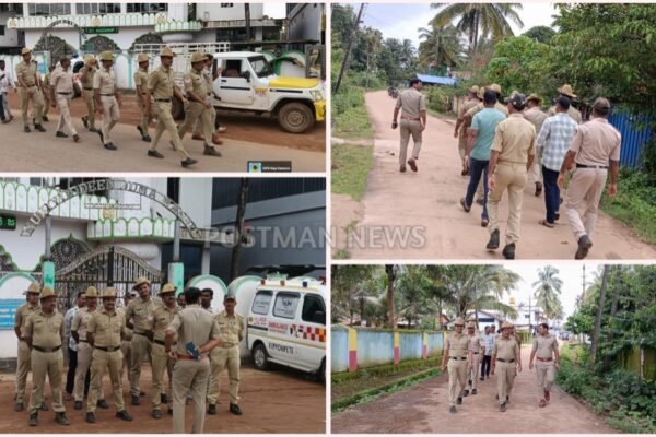RIPPONPETE | ಗಣೇಶ ಚತುರ್ಥಿ ಹಾಗೂ ಈದ್ ಮಿಲಾದ್ ಪ್ರಯುಕ್ತ ಪೊಲೀಸ್ ಇಲಾಖೆಯಿಂದ ರೂಟ್ ಮಾರ್ಚ್
