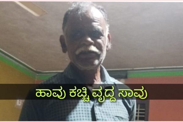 ಗದ್ದೆಯಲ್ಲಿ ಮೇವು ಕೊಯ್ಯುವಾಗ ಹಾವು ಕಚ್ಚಿ ವೃದ್ದ ಸಾವು