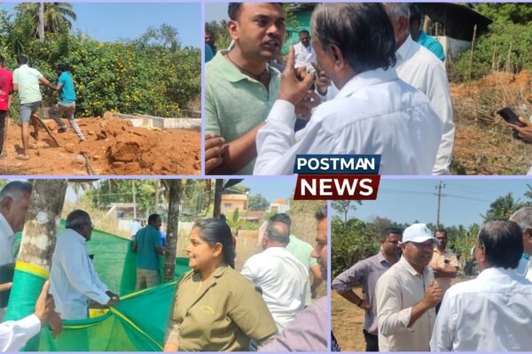 ಗ್ರಾಮ ಪಂಚಾಯತ್ ಜಾಗ ಒತ್ತುವರಿ ಆರೋಪ: ತೆರವು ಕಾರ್ಯಾಚರಣೆಯಲ್ಲಿ ಉದ್ವಿಗ್ನತೆ, ಮಾತಿನ ಚಕಮಕಿ